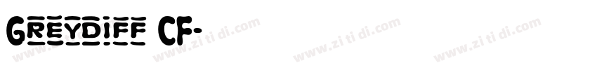 Greydiff CF字体转换